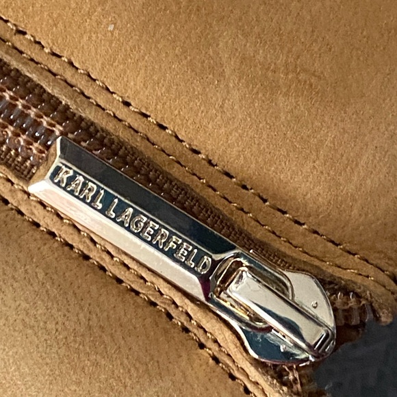 KARL LAGERFELD PARIS • Victoria Ankle Boots • Tan Nubuck - Picture 11 of 15